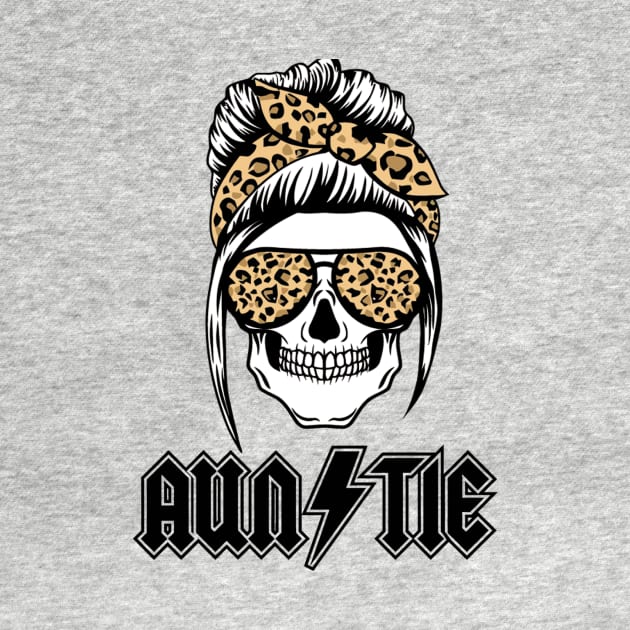 Skull Mom AC/DC-Auntie by Tersanjung Rocks Moms666